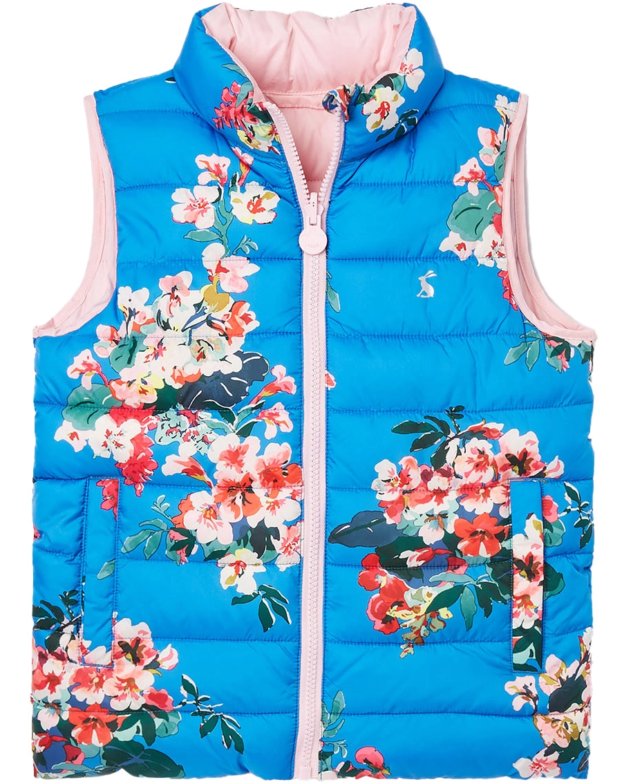 Wende-Steppweste FLIP IT FLORAL in blau