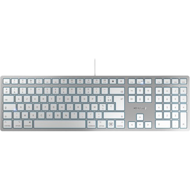Clavier Cherry KC 6000C FOR MAC - Clavier design ultra-plat avec disposition Mac et port USB-C