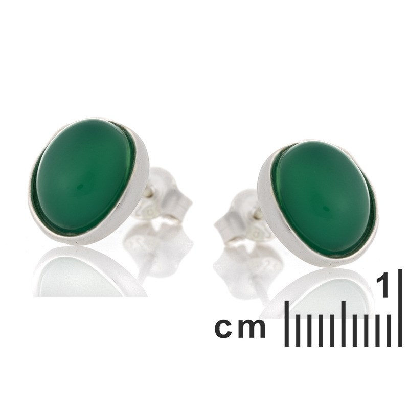 BOUCLES D'OREILLES AGATE ARGENT