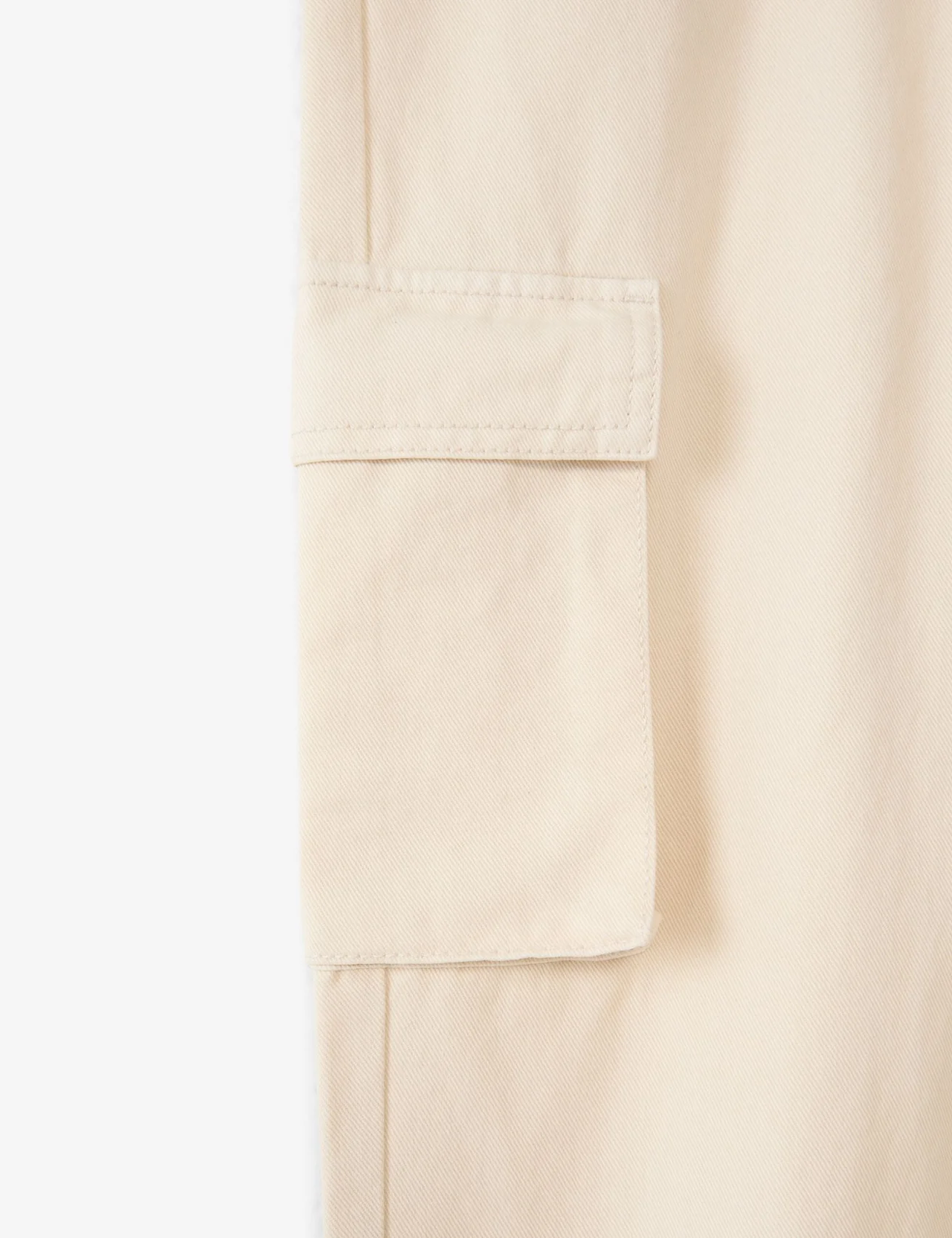 Pantalon cargo jogger crème