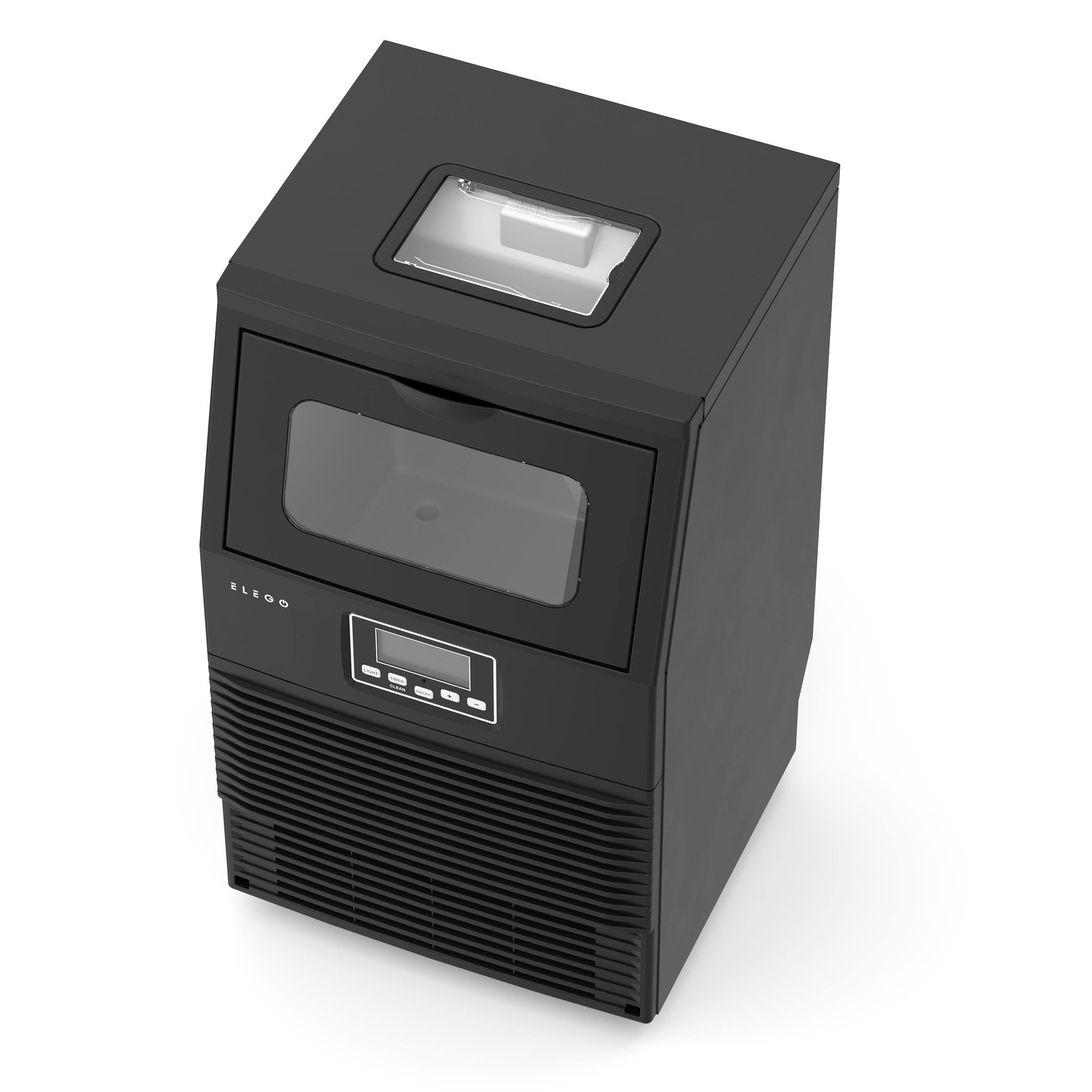 Eiswürfelmaschine schwarz 30 kg / 24 h