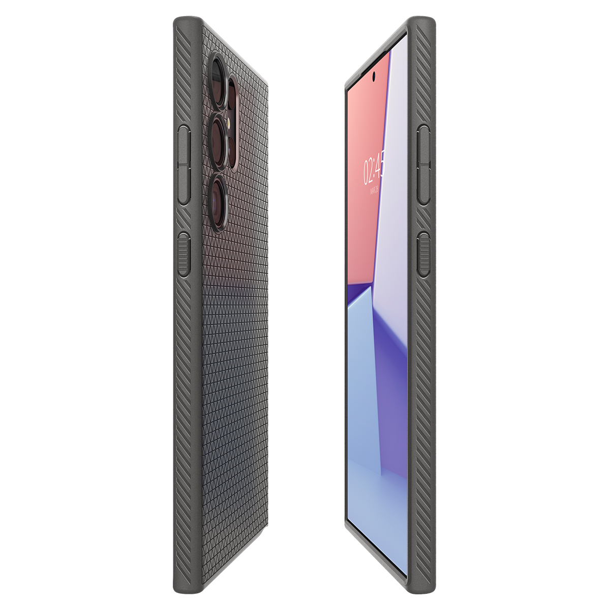 Samsung Galaxy S24 Ultra Liquid Air Case Gummi Hülle (ACS07448) - Granite Gray