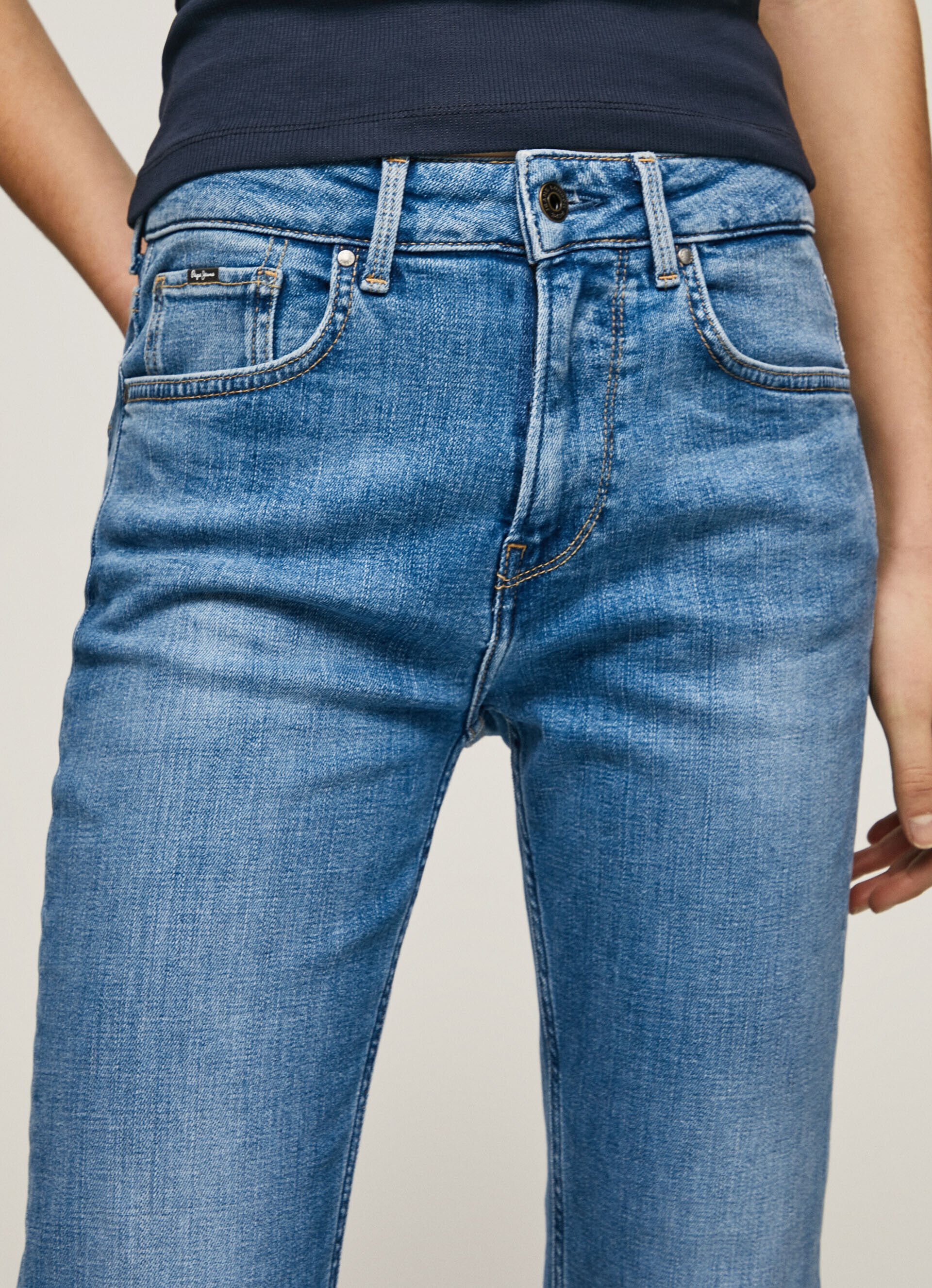 CALÇA JEAN MARY FIT REGULAR TIRO ALTO - jeans