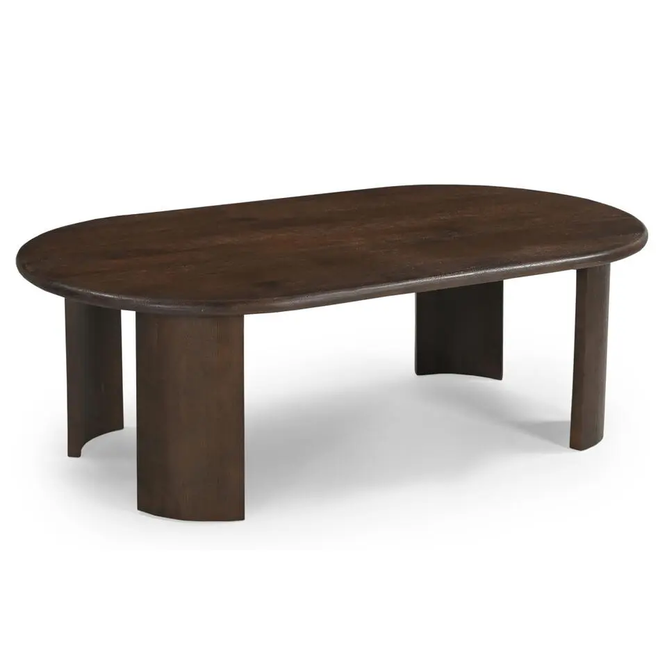 Salontafel Ovaal 120cm - Bruin Mangohout - Maikel