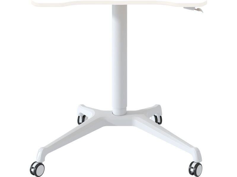 Actiforce BringAlong Stehtisch weiss 80 x 60 cm Höhenverstellbarer Tisch mit Gasfeder Mechanismus