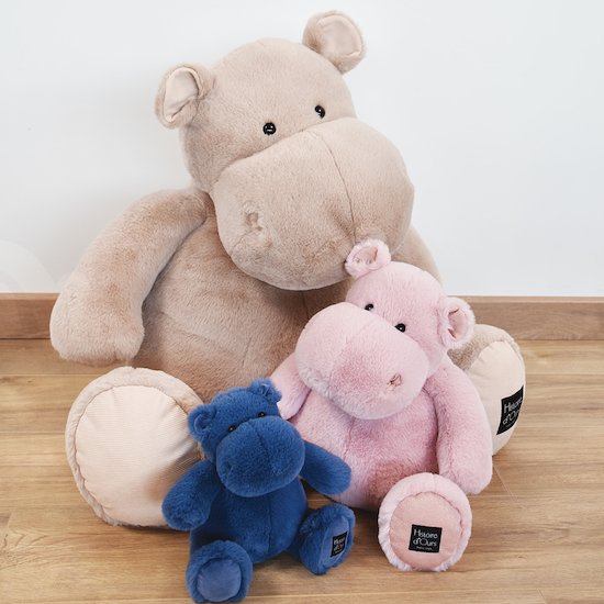 Peluche Hippopotame   Rose poudré        40 cm   de               Histoire d'ours