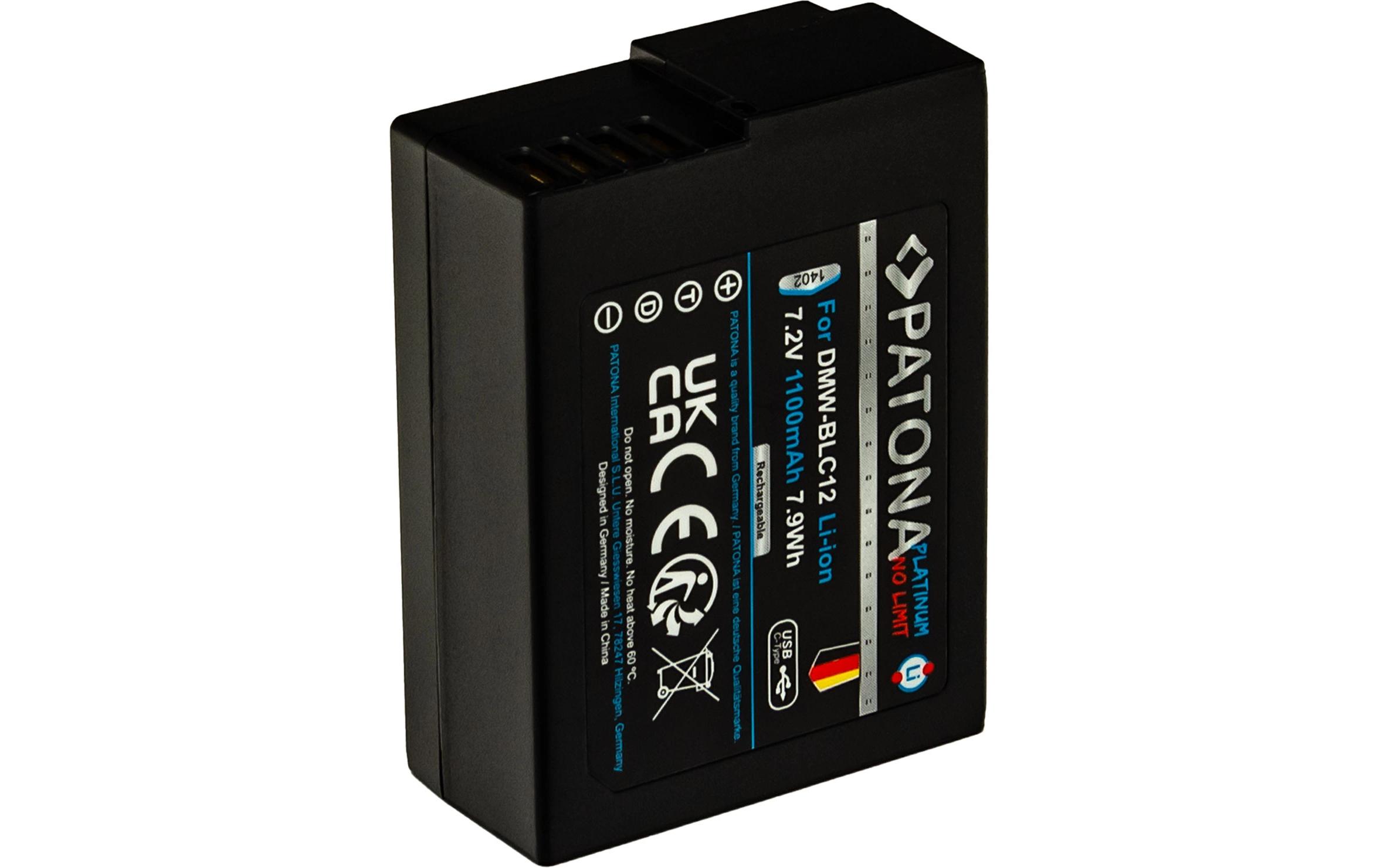 Platinum Akku für Panasonic DMW-BLC12 FZ2000Platinum Batteriesatz für Panasonic