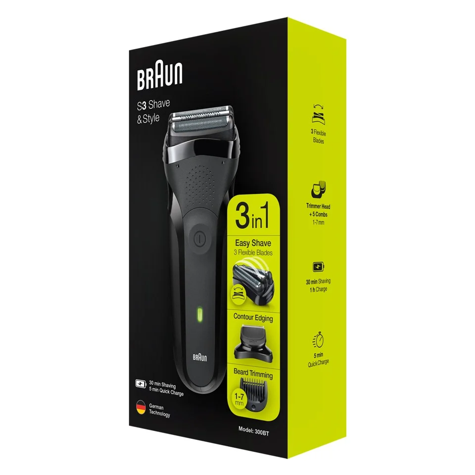 Braun - Shaver Series 3 300BT Black