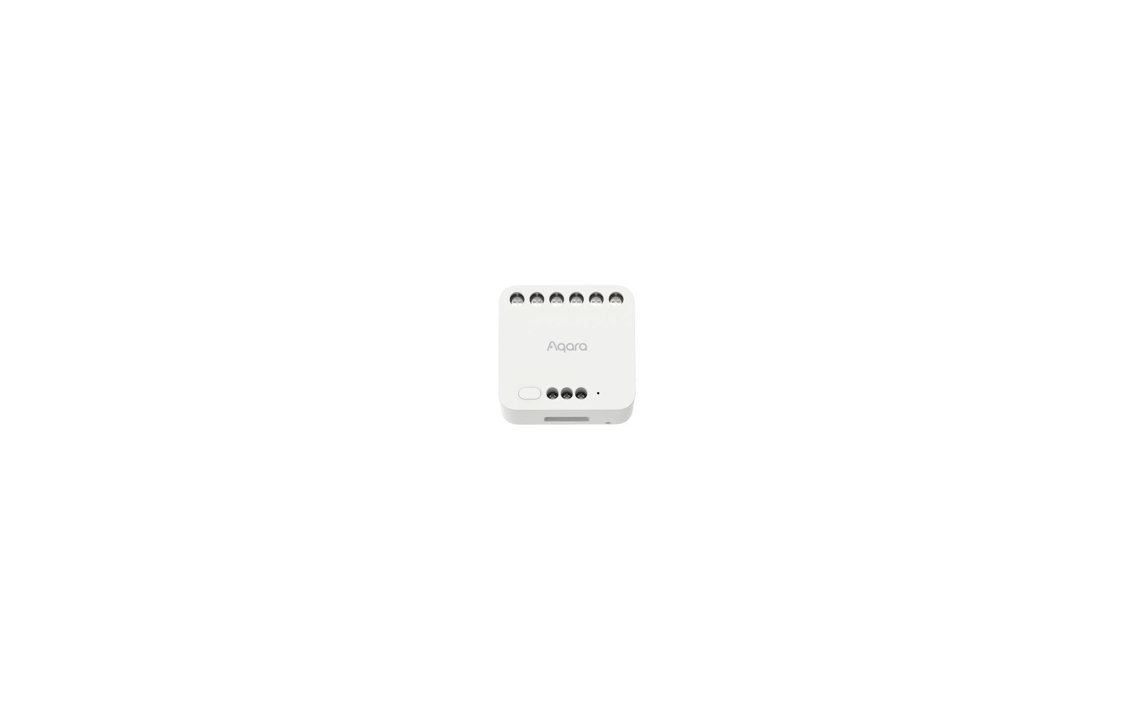 Dual Relay Module T2 Weiss, 100-250 V, 10A 50/60 HzZigbee 3.0 Doppelkanal-On/Off-Modul