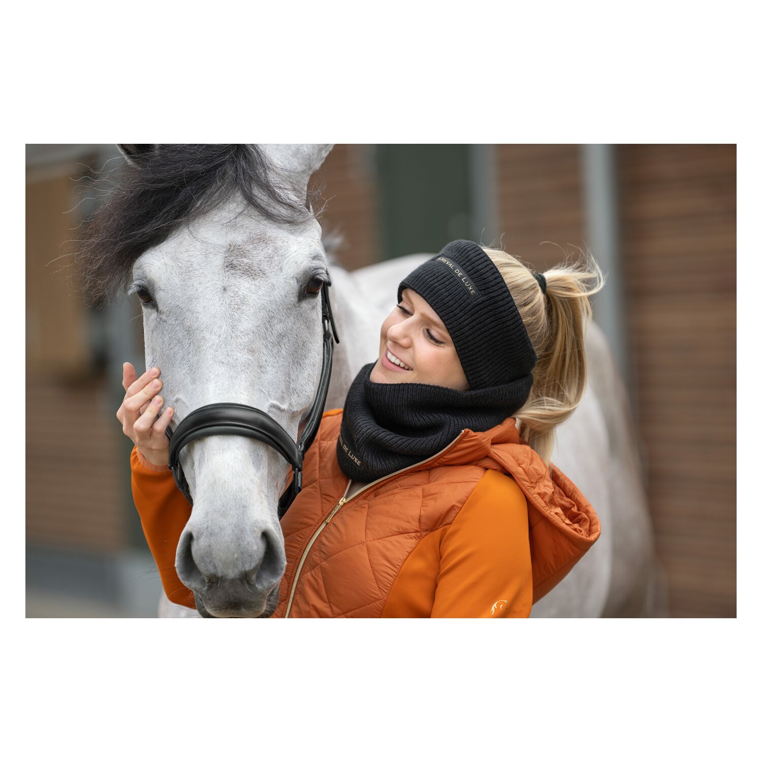 Cheval de Luxe Materialmix-Jacke Chartres - rust