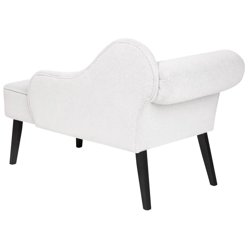 BIARRITZ - Chaise longue - Wit - Linkerzijde - Polyester