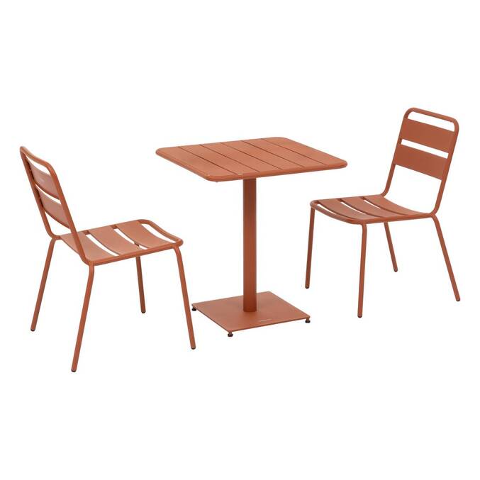 Table de jardin carrée PHUKET Ambre