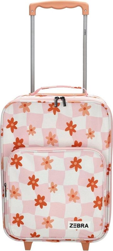 Zebra Trends koffer - trolley - kinderkoffer - Adventure flower old pink