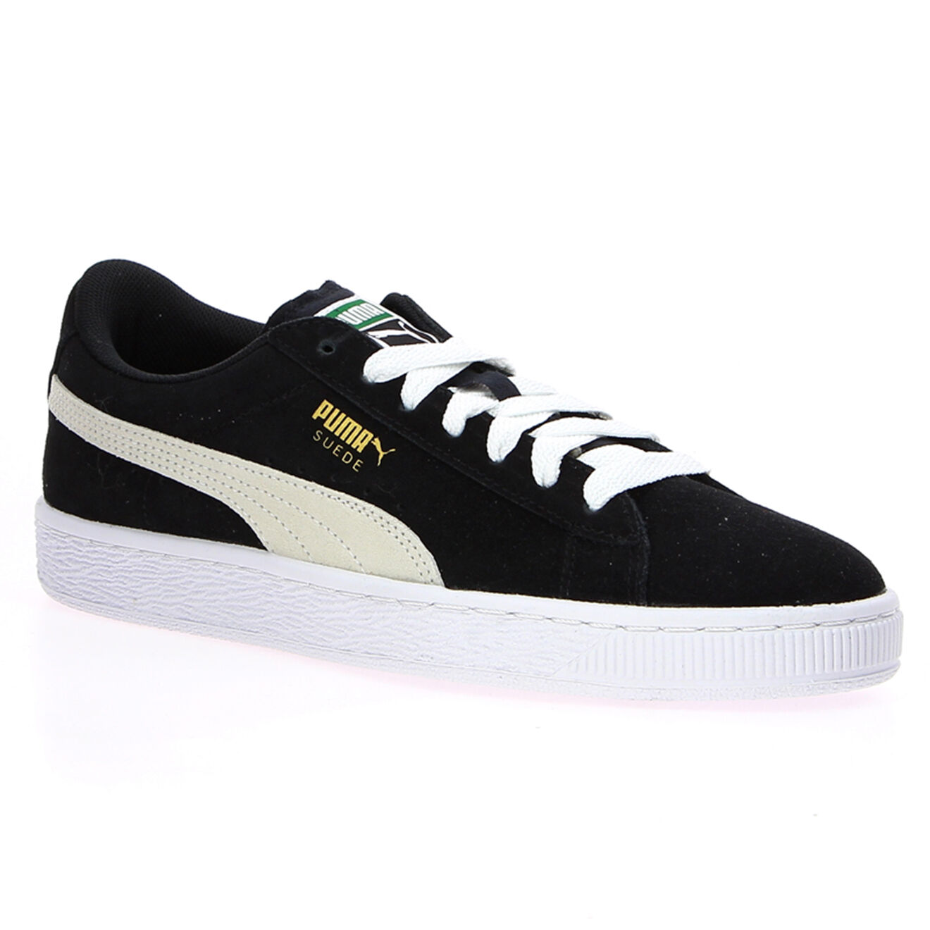 Puma Baskets en Velours de Cuir à lacets noires