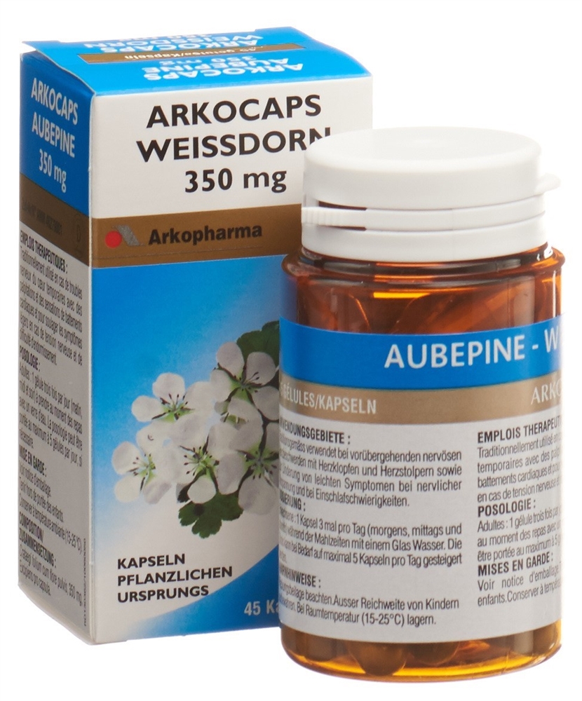 ARKOCAPS Weissdorn 350 mg<br>45 Stück, Dose, Hartkapsel