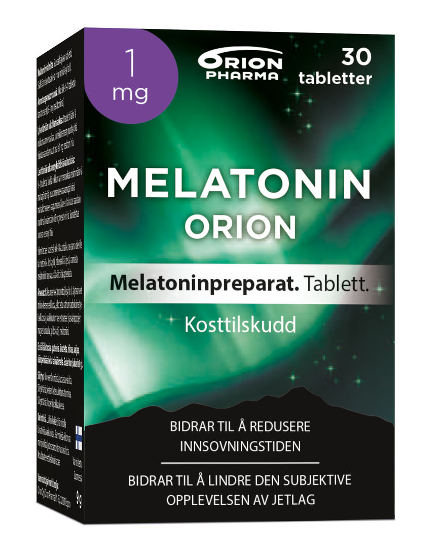 Orion melatonin 1mg 30 tabletter