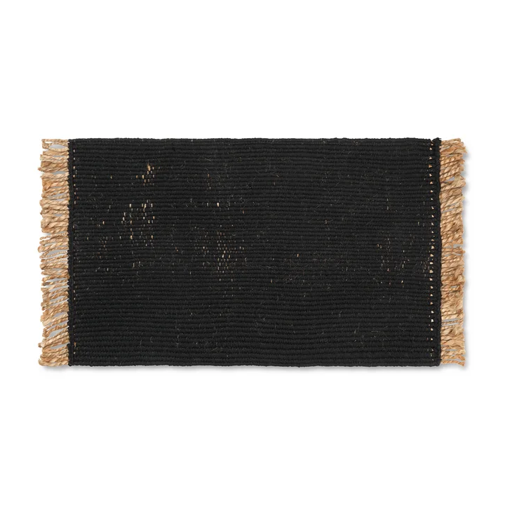 Ferm Living - Block Fussmatte, 50 x 80 cm, schwarz