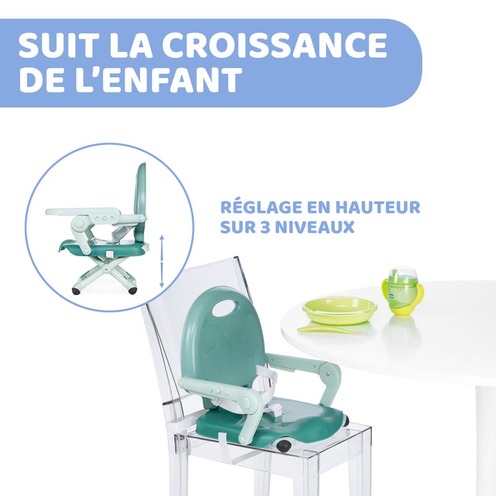 Rehausseur Pocket Snack Sage - CHICCO