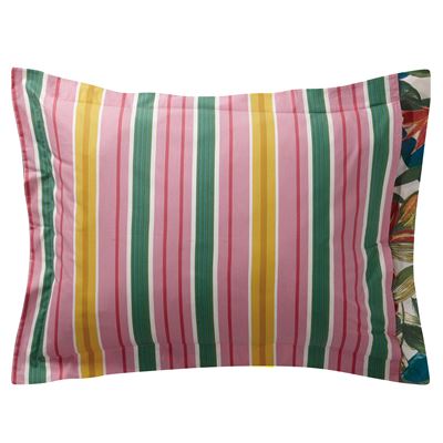 Linge de lit motif fleurs et fruits exotiques - BECQUET CRÉATION