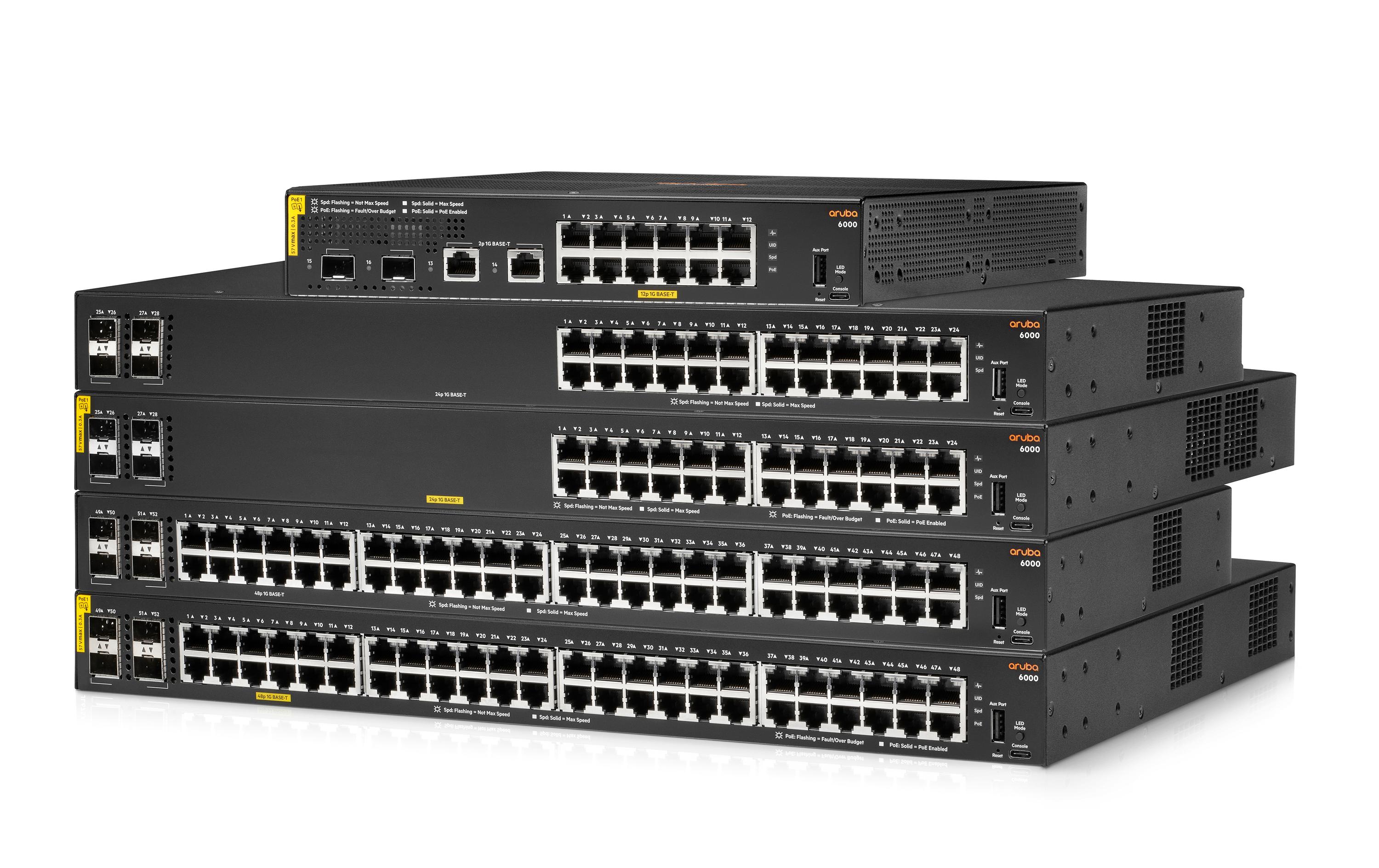 Switch CX 6000 28 Port<br>Aruba 6000 24G 4SFP Switch