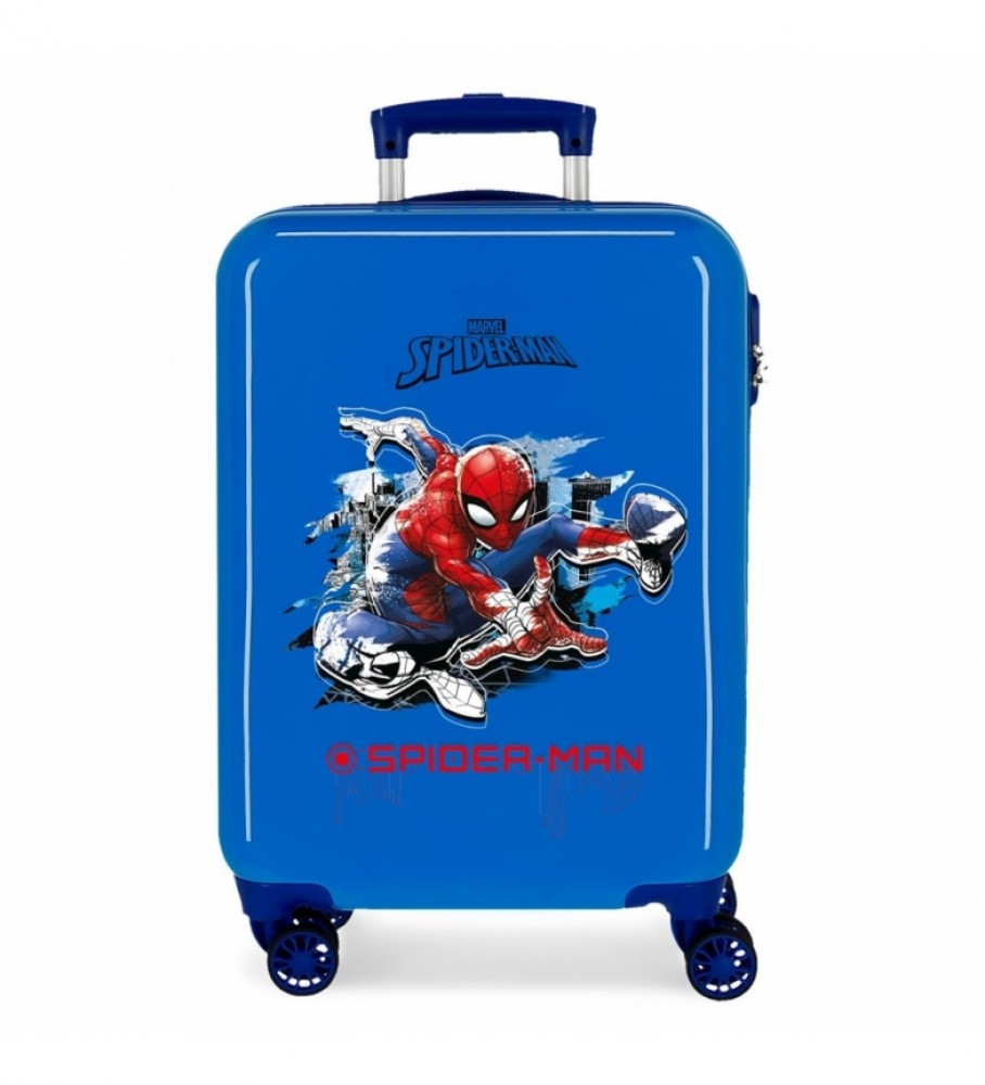Joumma Bags Maleta de cabine rgida Spiderman Geo Azul --38x55x20 cm-