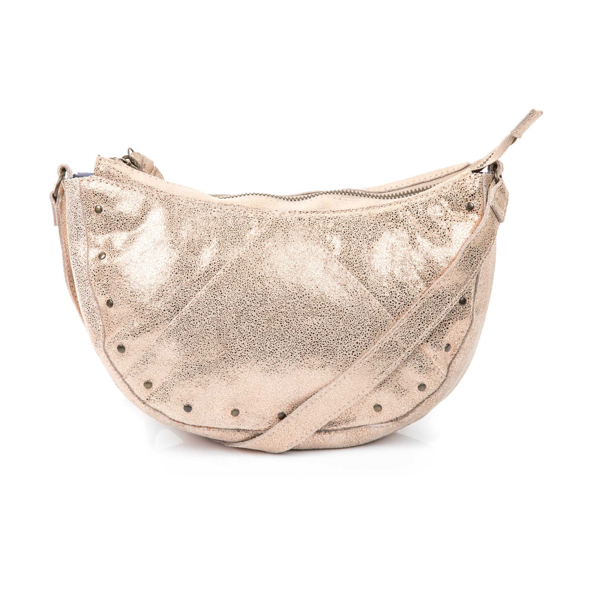 Sac bandoulière en cuir neutre