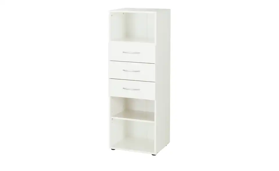 Regal Multischrank-System 45 cm 126 cm Weiß