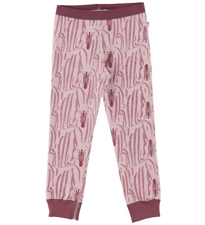 Joha Leggings - Wolle/Baumwolle - Rosa/Zebra