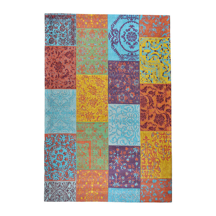 Patchwork vloerkleed - Delany Multicolor | Kunstzinnig