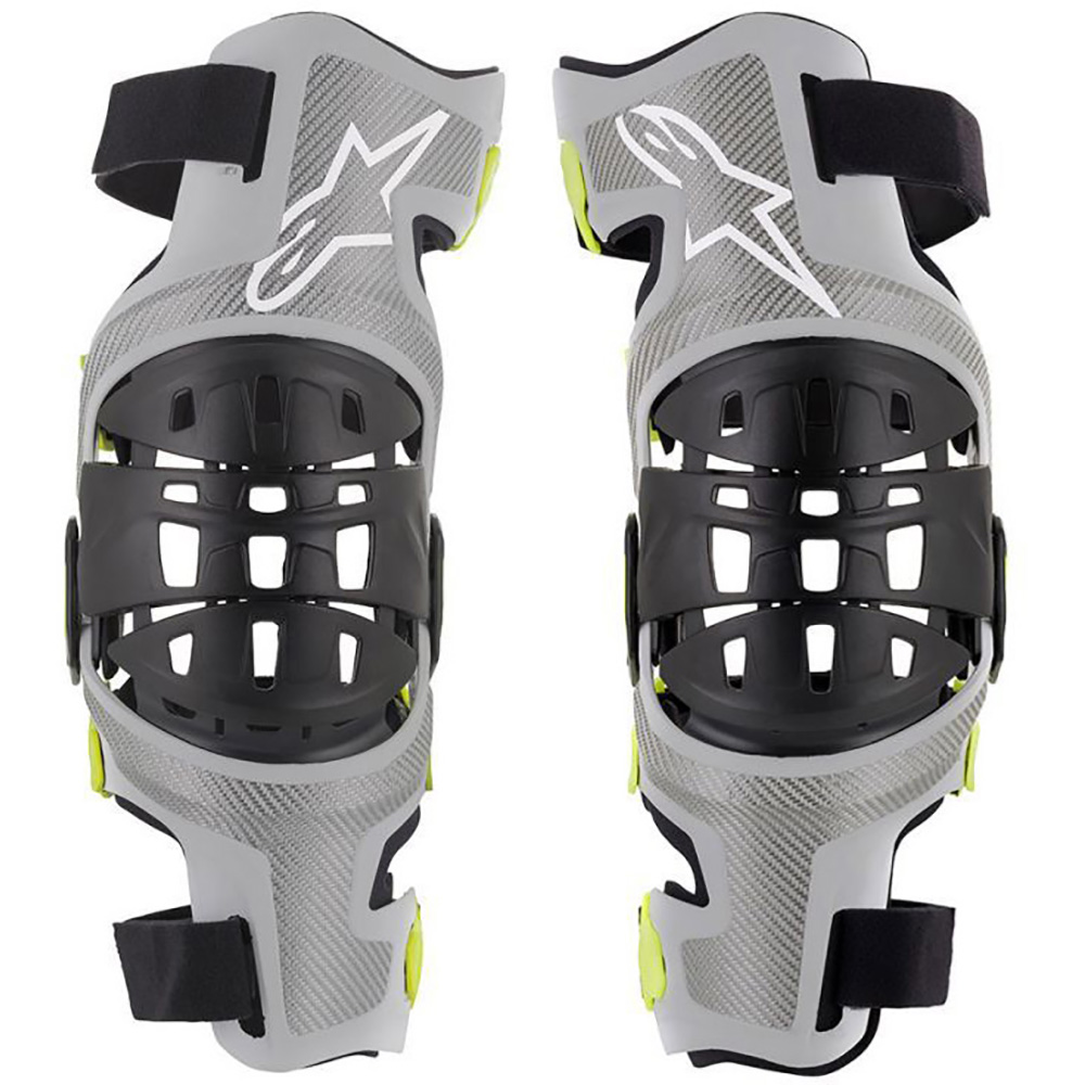 Alpinestars - Orthèse de genou Bionic-7 - Paire Gris / Jaune fluo