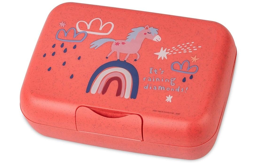 Lunchbox CANDY L DREAMS coral redKinder-Brotdose mit Trennschale