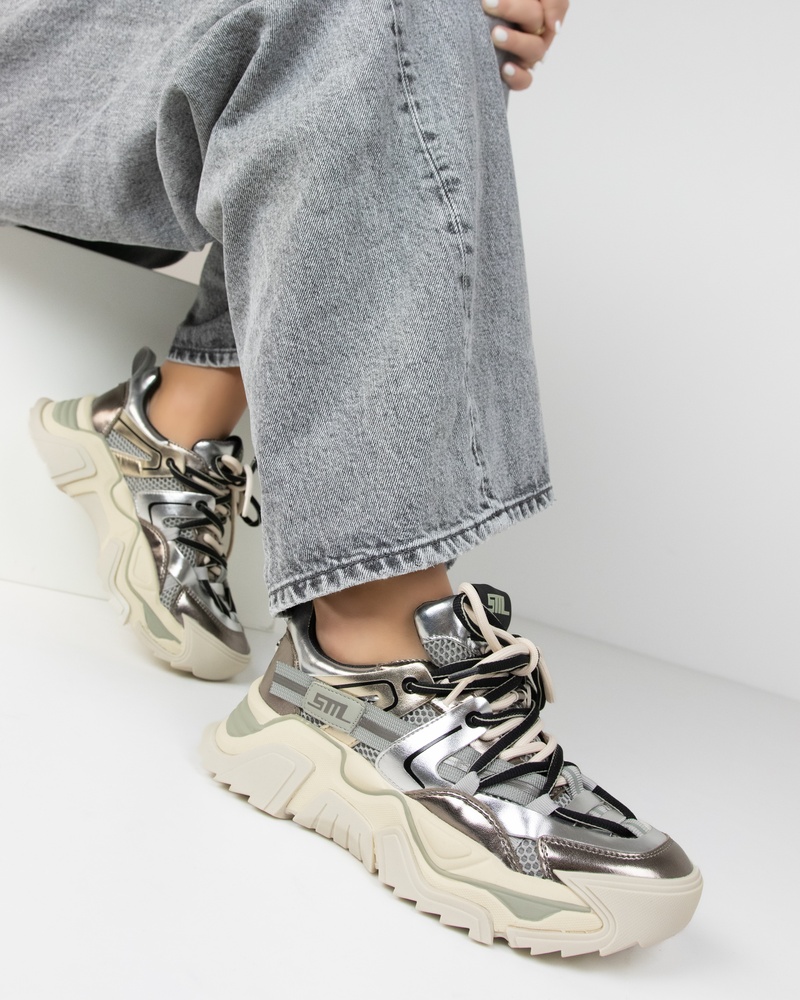 Steve Madden Kingdom-E Lage sneakers  - zilver