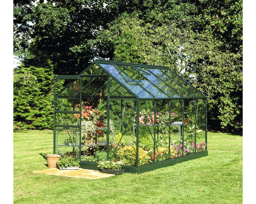 Kas Hallen Popular 106 6,2 m² Helder glas 3 mm 193x319 cm groen
