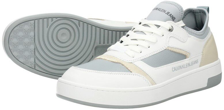 Calvin Klein Cupsole Lace Up Basket Sock wit