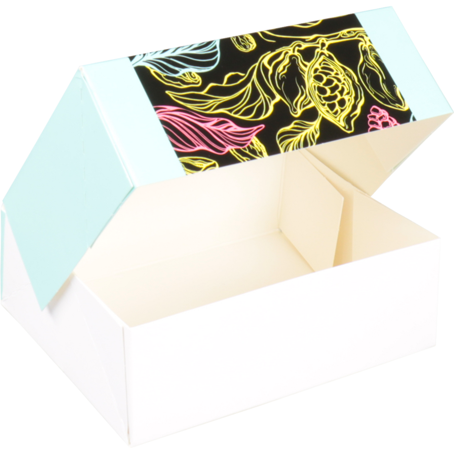 Gebaksdoos, Happiness, karton, 12x9.5x4.5cm, lichtblauw