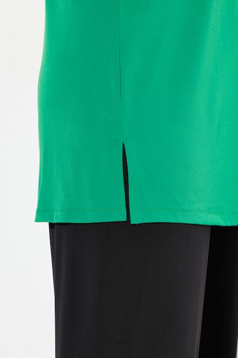 Longshirt,  A-Linie, Rundhalsausschnitt