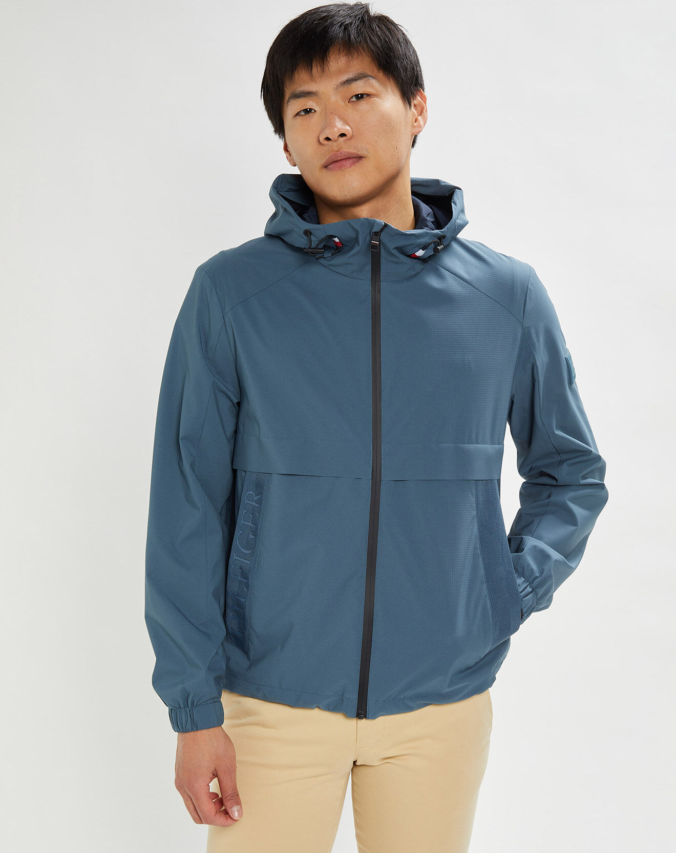 Tommy Hilfiger Blouson Ripstop Hooded bleu vintage