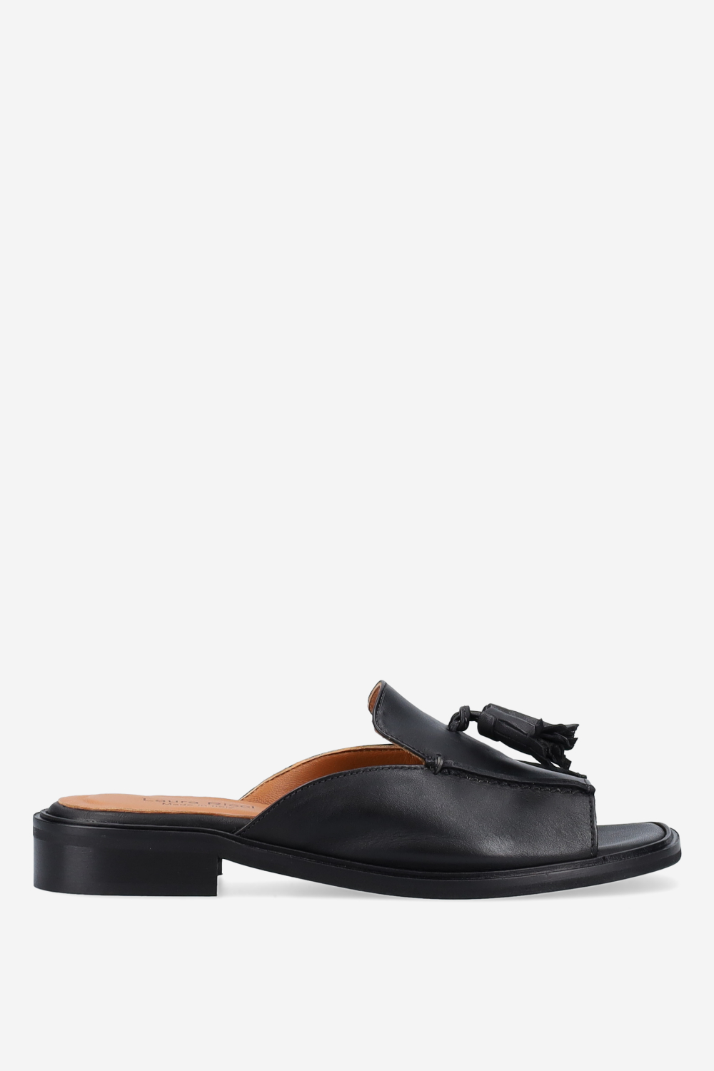 Leather tassel sandals