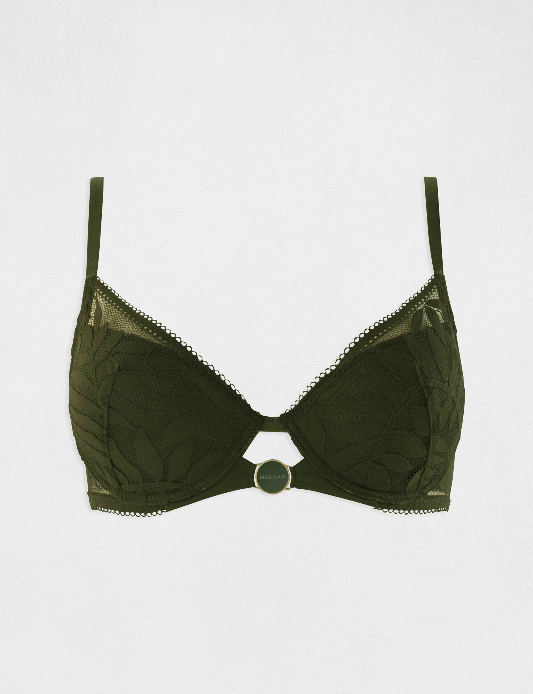 Soutien-gorge coques vert kaki femme - vert_kaki