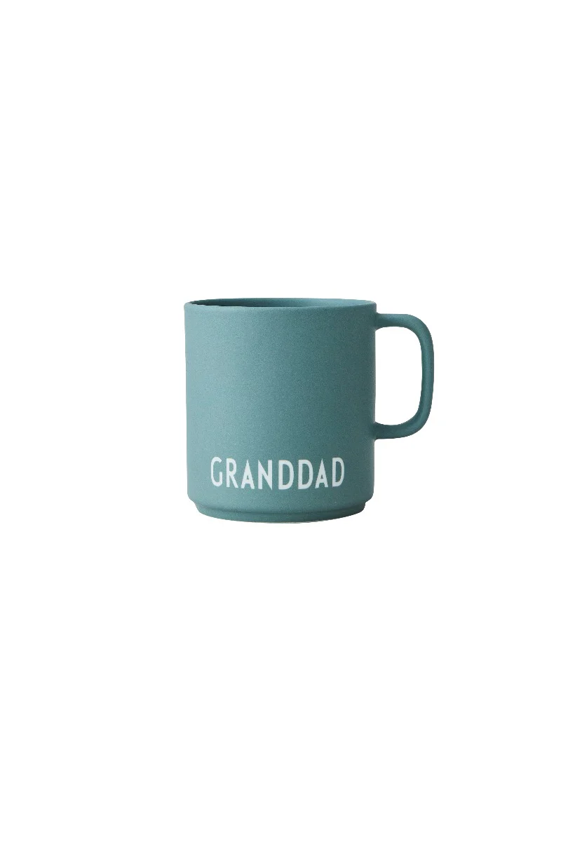 Design Letters  Favourite, kop - Dusty Green, H: 8,5 cm. D: 8 cm