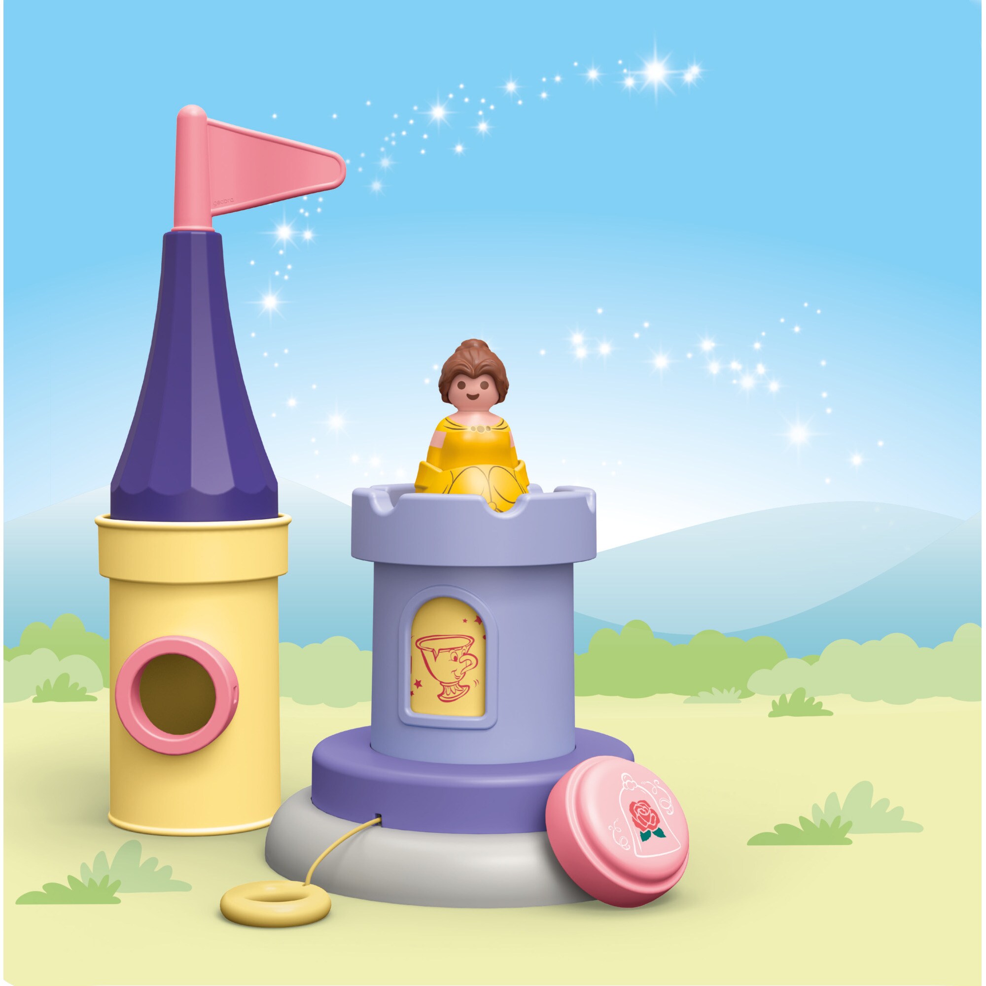 PLAYMOBIL Konstruktionsspielzeug Junior & Disney: Belles Spielturm mit Melodie