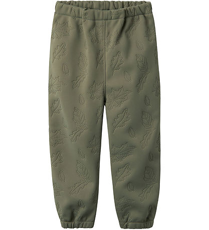 Name It Softshell-Set m. Fleece - NmmMars - Quilt - Dusty Olive