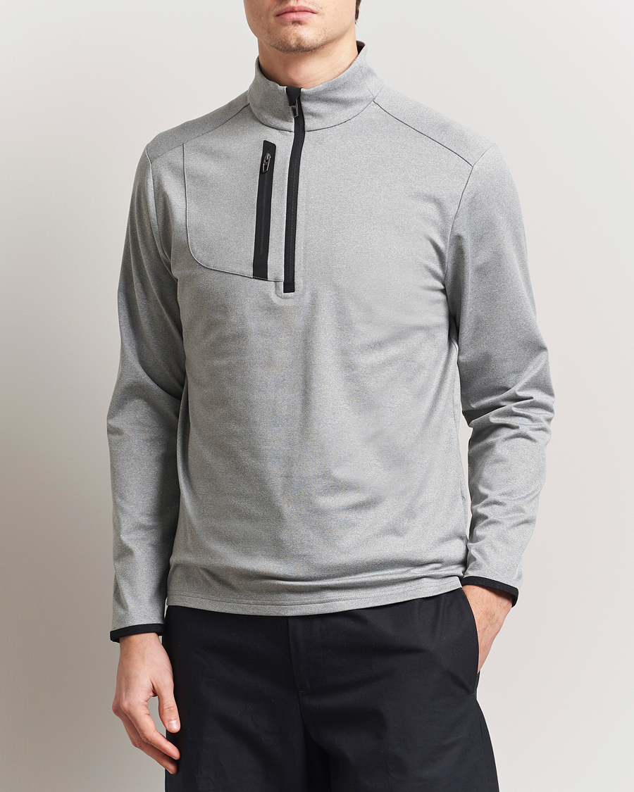 RLX Ralph Lauren Luxury Jersey Half Zip Andover Heather