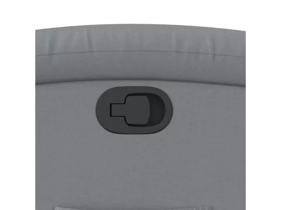 Fauteuil inclinable Gris clair Tissu