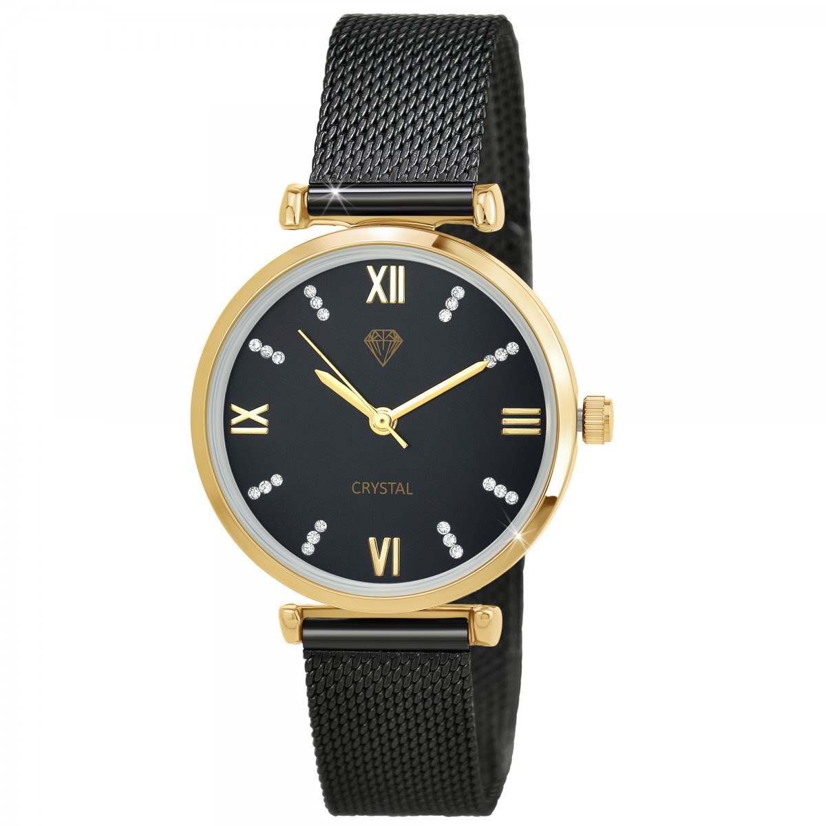 Montre Cynthia élégante ornée de Cristaux scintillants