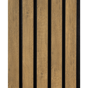 Lattenwand MDF Decowall Essential brons eiken 260x30cm, 2 stuks (1.56m2)