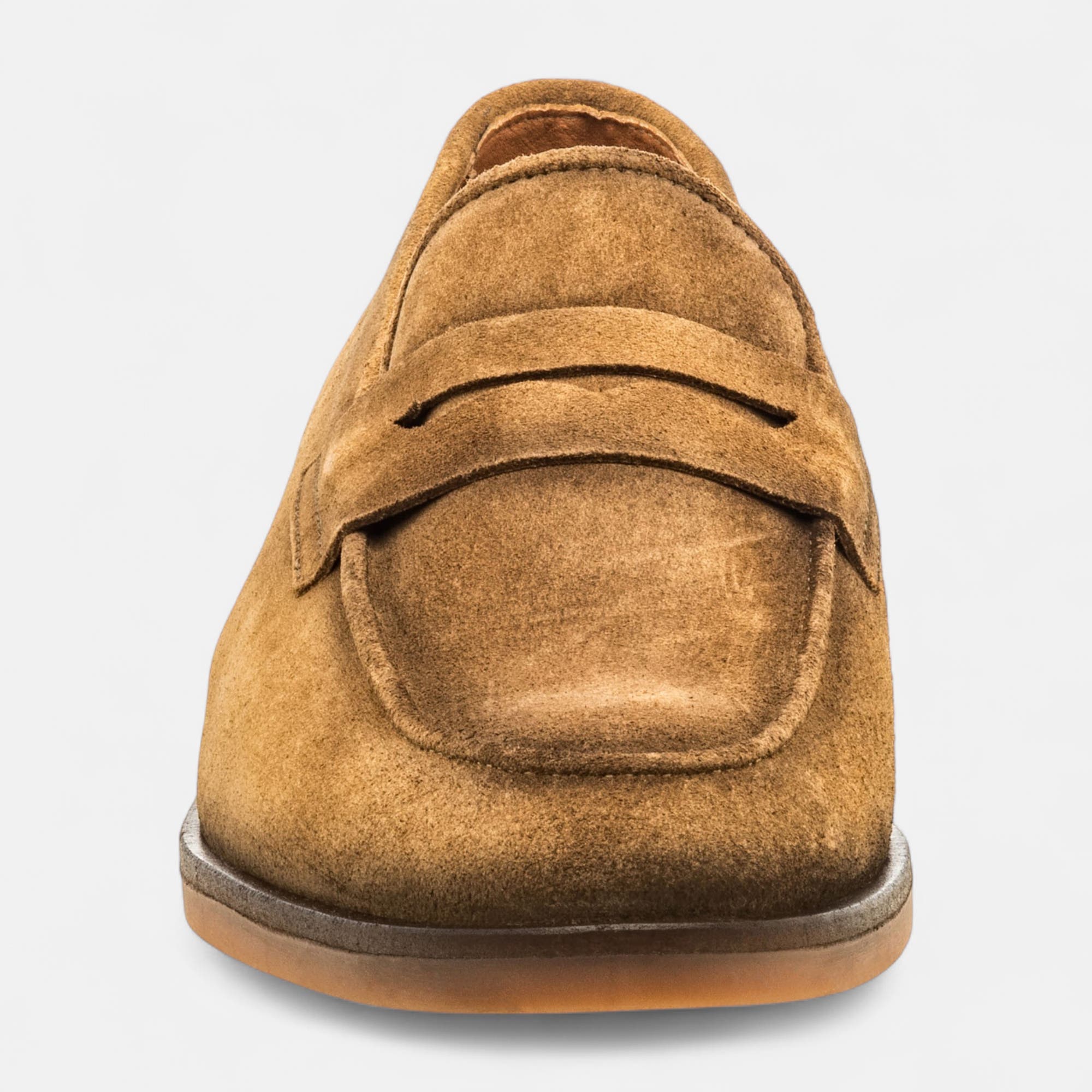 Mocassins Homme en cuir camel