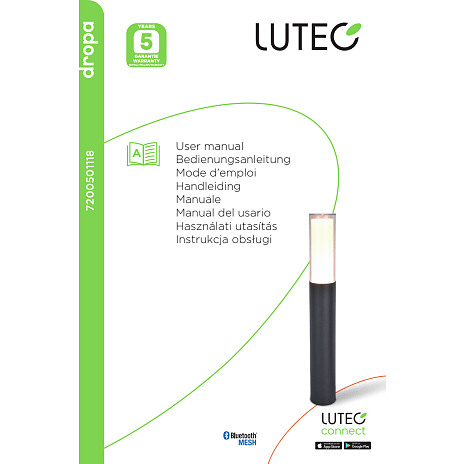 Lutec Dropa LED udendørslampe