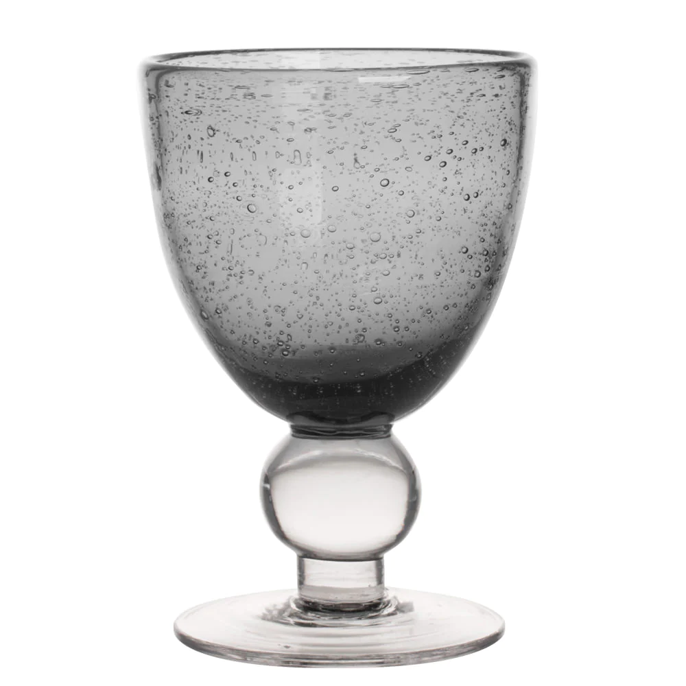 Verre à pied Artisan Bullé 28 cl gris (lot de 6) Table passion