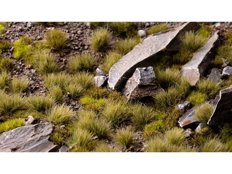 GamersGrass Tufts Wild Dry Green 6 mm Hochwertige Tufts für den Gelände- und Miniaturenbau